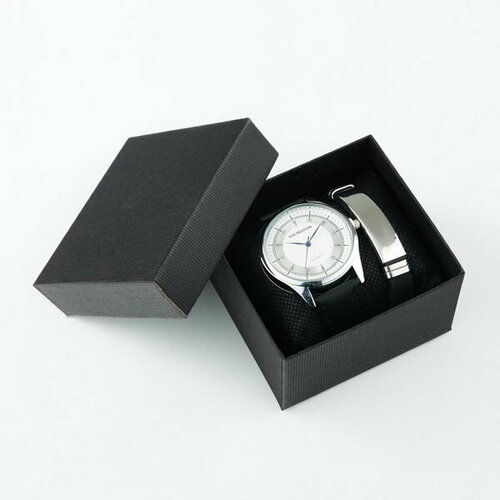 фото Наручные часы сима-ленд подарочный набор 2 в 1 "bolingdun": наручные часы, d=4.2 см, браслет сима-лэнд