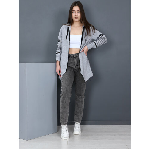 фото Толстовка ivcapriz, размер 48, серый