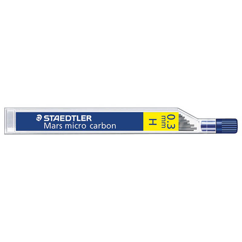 Набор грифелей для механических карандашей Staedtler, 0.3 мм, 12 штук в пенале HB, (12 шт/уп)