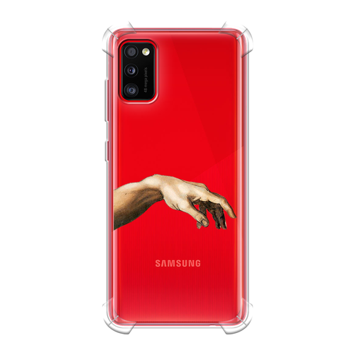 противоударный силиконовый чехол creazione di adamo 2 на samsung galaxy s8 самсунг галакси с8 Противоударный силиконовый чехол на Samsung Galaxy A41 / Самсунг Галакси А41 с рисунком Creazione di Adamo 1