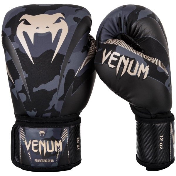 Перчатки боксерские Venum Impact Dark Camo, 12 унций