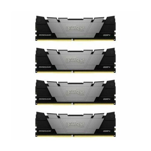 Kingston Модуль памяти 128GB 3200MT s DDR4 CL16DIMM Kit of4 FURY Renegade Black KF432C16RB2K4 128