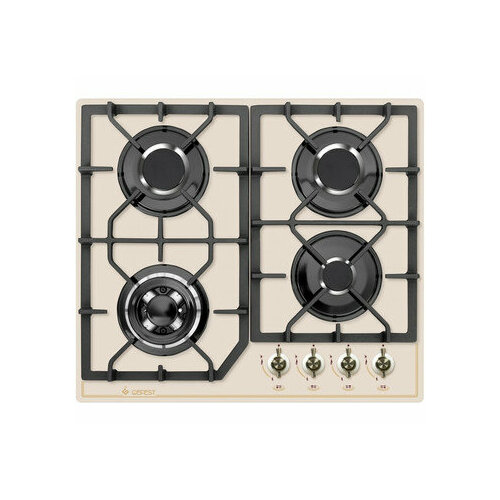 Поверхность газовая GEFEST ПВГ 2232-01 B85 кремовый стекло чугун гк WOK 2473000₽