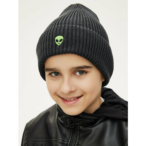 фото Шапка noble people, размер 52-54, серый