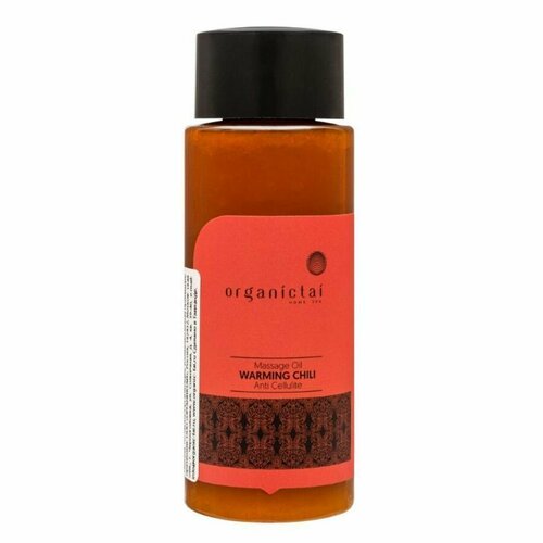 массажное масло для лица organic tai jasmine absolute jojoba OrganicTai Масло массажное для тела антицеллюлитное разогревающее чили и грейпфрут, 100 мл