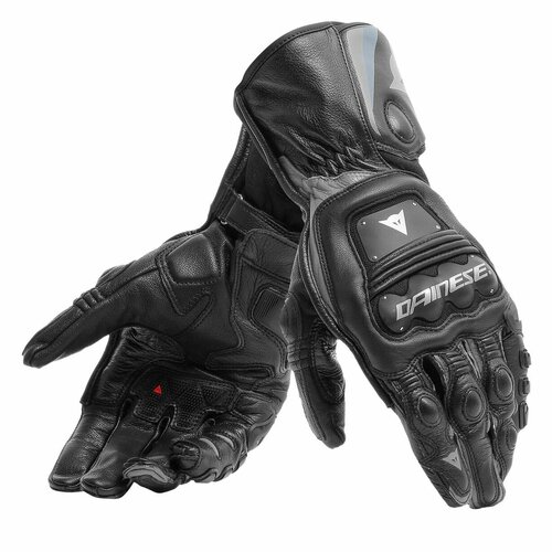 Мотоперчатки мужские кожаные длинные Dainese STEEL-PRO GLOVES Black/Anthracite, L