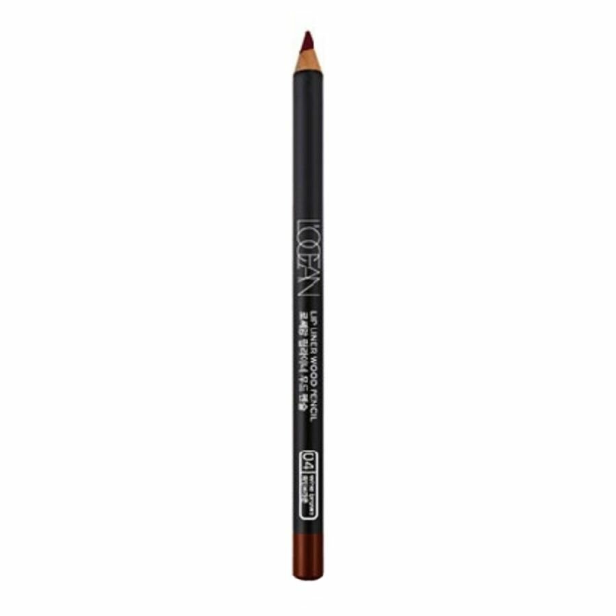 L’ocean Карандаш для губ / Lipliner Wood Pencil #04, Wine Brown