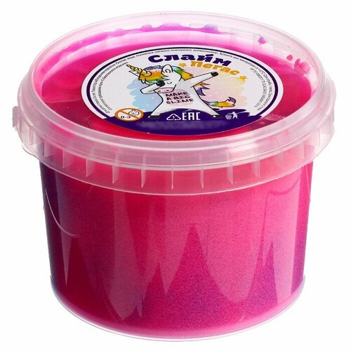 Слайм «Зефирка» два цвета синий, маджента, 500 мл