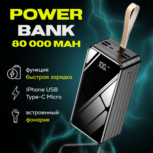 Повербанк для iPhone Android и других устройств с быстрой зарядкой 4399₽