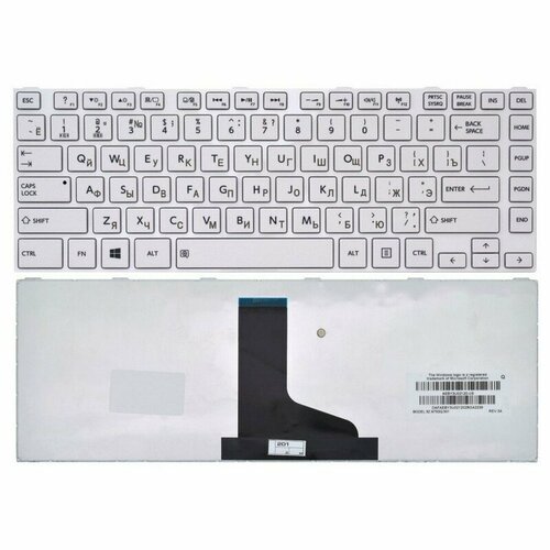 Клавиатура Toshiba Satellite L800 L830 C800 белая вентилятор для ноутбука toshiba l800 s22w