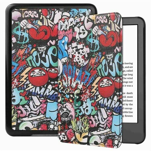 Чехол Smart Case для All-new Kindle (2022 release) / Kindle Paperwhite 11th - 6 дюймов (Graffiti) cute case for all new kindle 2019 8th 10th gen case pu leather cover with auto sleep wake for all new kindle paperwhite 1 2 3 4