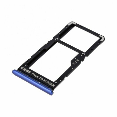 Держатель сим карты (SIM) для Xiaomi Redmi Note 10 5G, синий держатель сим карты sim для xiaomi mi 10 lite 5g серебро