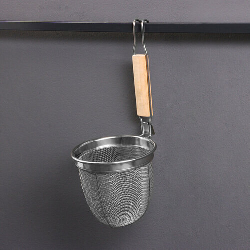 Корзинка для приготовления картошки фри 34см дерев ручка 751₽