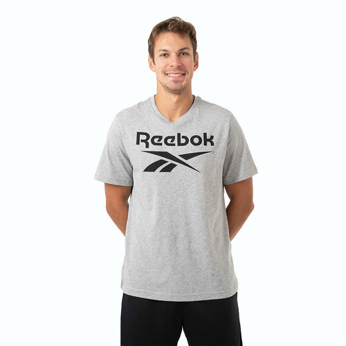 Футболка Reebok, размер XL, серый