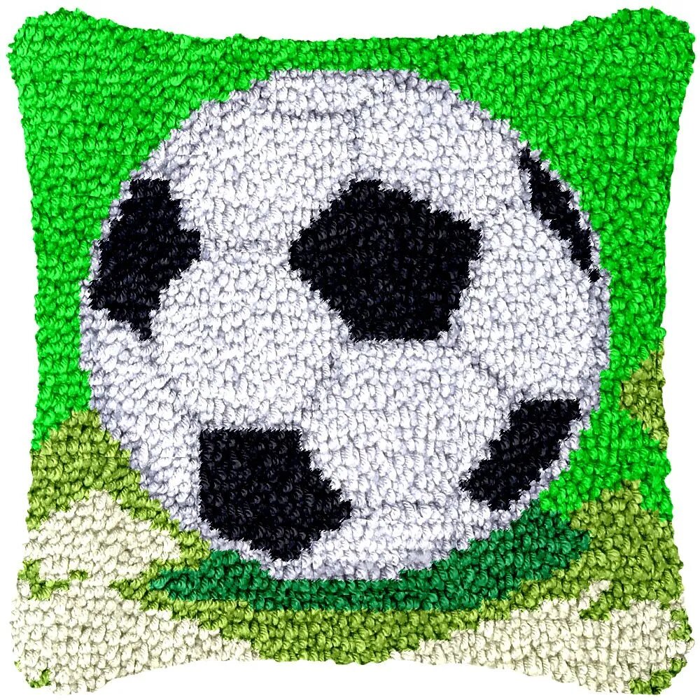 Набор для вышивания / набор для ковровой вышивки / диванная подушка 43*43 с рисунком Мяч