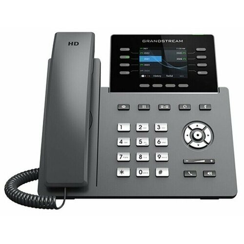 адаптер для voip телефонии grandstream ht814 VoIP-телефон Grandstream GRP2624 черный