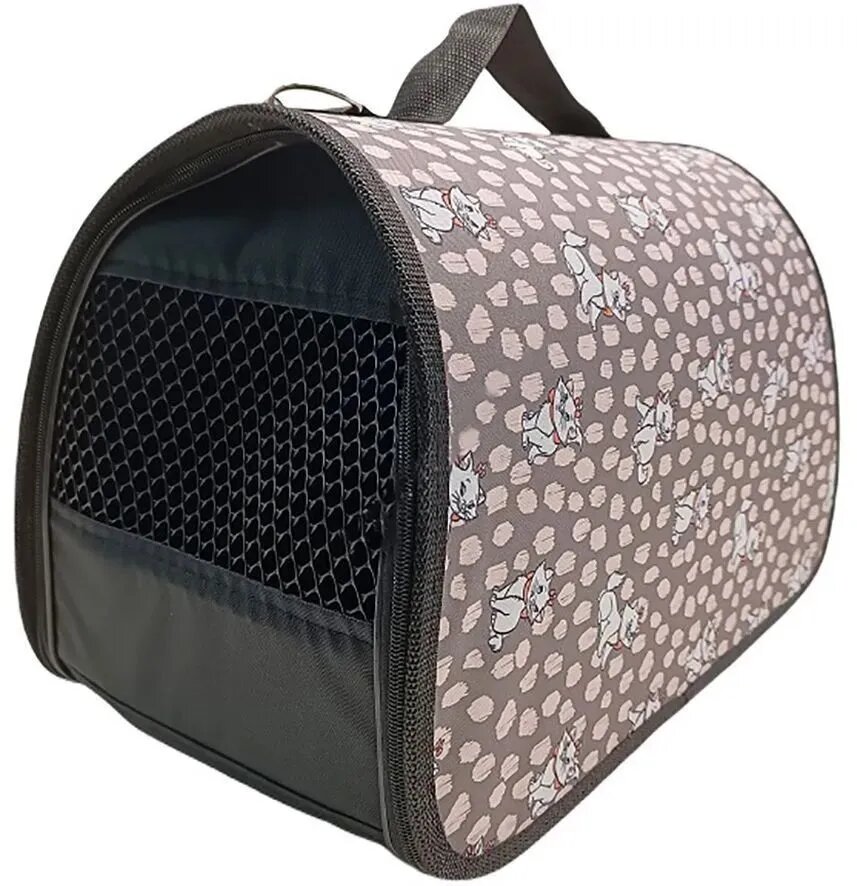 фото Сумка-переноска HomePet №3 для кошек, собак и животных, Kitty Sweetie, 43 х 26 х 27 см