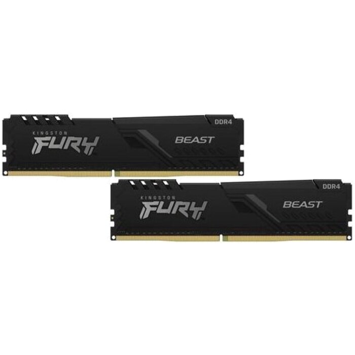 Kingston Комплект памяти DDR4 32Gb (2x16Gb) 3200MHz Kingston FURY Beast Black KF432C16BB1K2/32