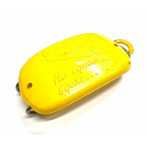 фото Груз поясной дайвгруз мышь 600 гр, быстросъемный довесок, пластикатное покрытие, желтый