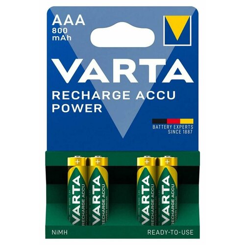 Аккумулятор Varta R03 (AAA) Ni-Mh 800mAh (4шт.)
