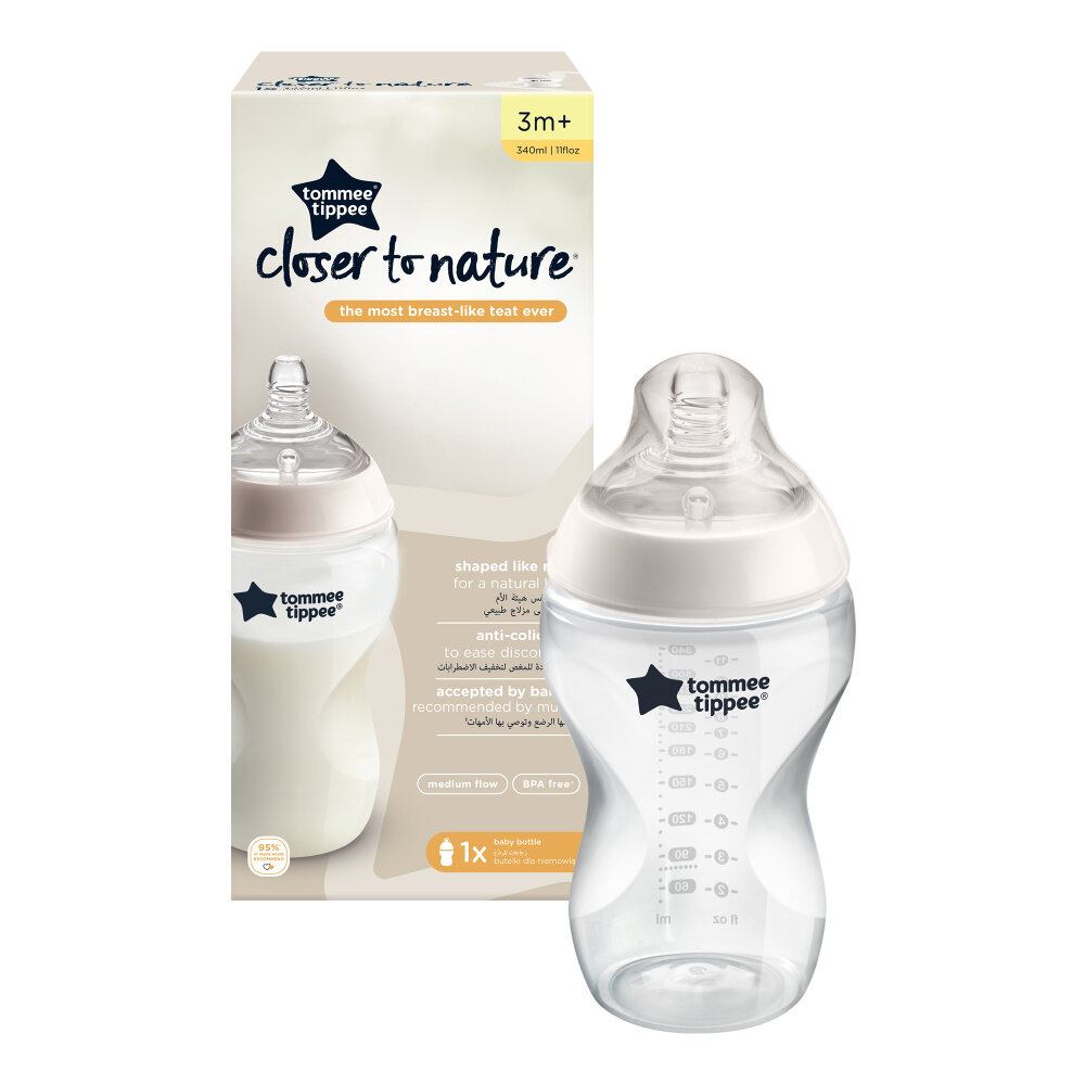 Бутылочка для кормления Tommee Tippee, "Closer to nature" 340 мл 3+