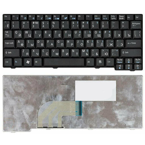 Клавиатура для ноутбука Acer Aspire One A110 A150 D150 D250 ZG5 ZG8 черная клавиатура для acer one d150 d250 531h a110 a150 белая p n zg5 9j n9482 00r 9j n9482 20r