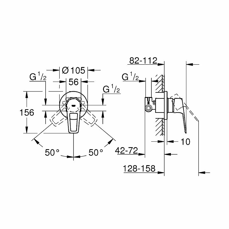 Смеситель для душа Grohe - фото №9
