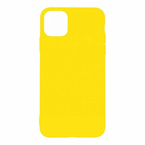 Силиконовый чехол для Apple iPhone 11 Pro Max, желтый силиконовый чехол корги с шарфом на apple iphone 11 pro max