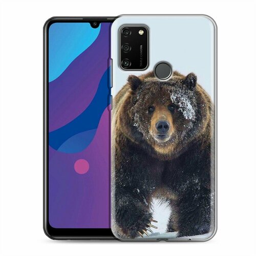 Дизайнерский силиконовый чехол для Huawei Honor 9A Медведь