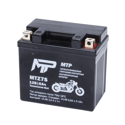 Мото аккумулятор MTP MTZ7S, 12V, SLA