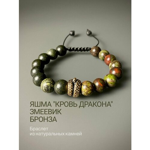 Плетеный браслет Snow Jewelry, зеленый