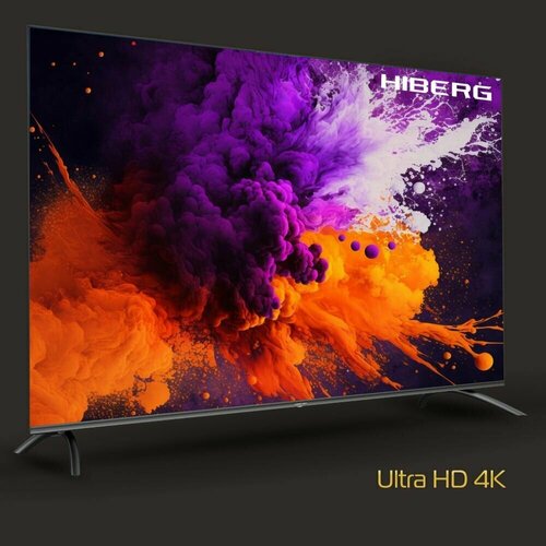 Телевизор HIBERG QLED 65Y, диагональ 65 дюймов, Ultra HD 4K, HDR, Smart TV, голосовое управление Алиса