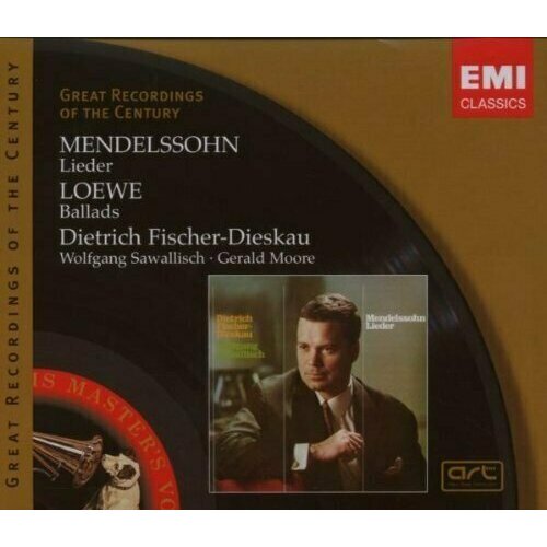 AUDIO CD MENDELSSOHN, F, LIEDER - Fischer-Dieskau, Dietrich schubert lieder dietrich fischer dieskau