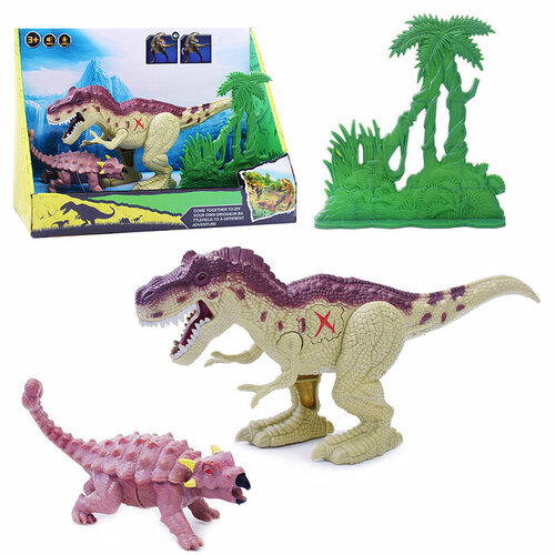 Набор динозавров 12010 Эпоха динозавров на батарейках, в коробке набор динозавров 12008 приключения динозавров на батарейках в коробке
