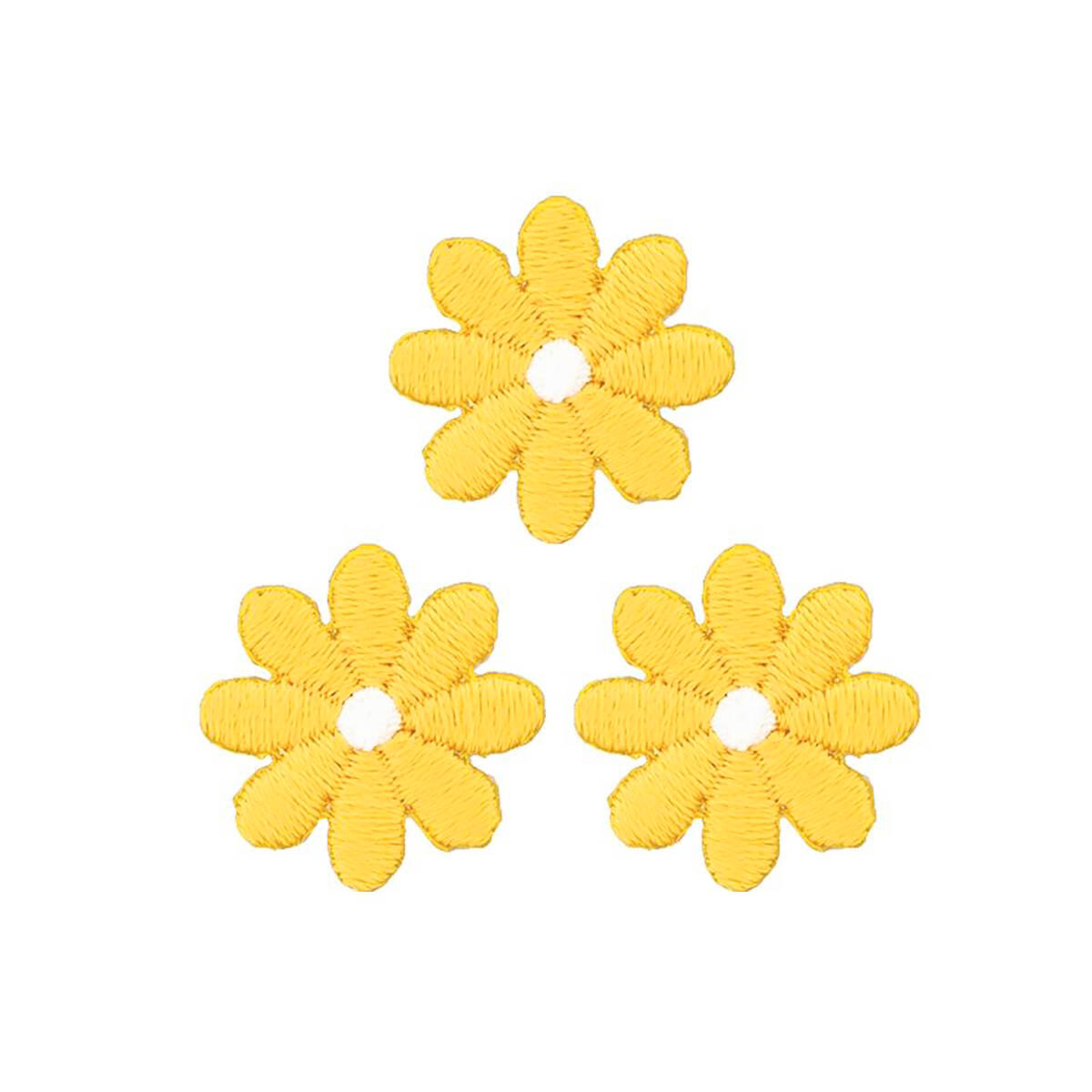 926721 Термоаппликация Цветы малые, желтый, Prym