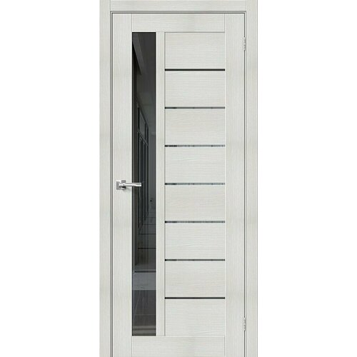 Дверь Браво-27 / Цвет Bianco Veralinga / Стекло Mirox Grey / Двери Браво дверь браво 27 цвет bianco veralinga стекло mirox grey двери браво