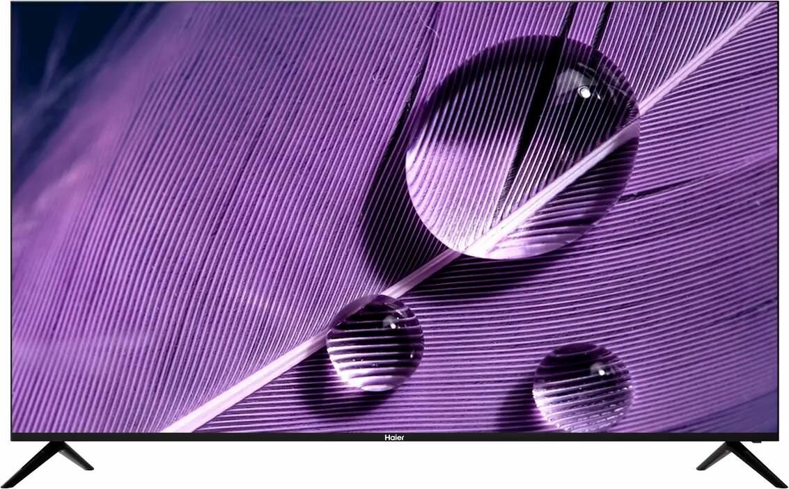 50" Телевизор HAIER Smart TV S1, 4K Ultra HD, черный, смарт ТВ, Android