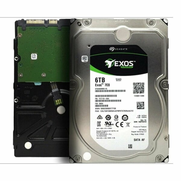 Жесткий диск Seagate 6Tb Exos 7E8 7.2К 3.5" SATA III (SATA3 - 6Gb/s) ST6000NM0105