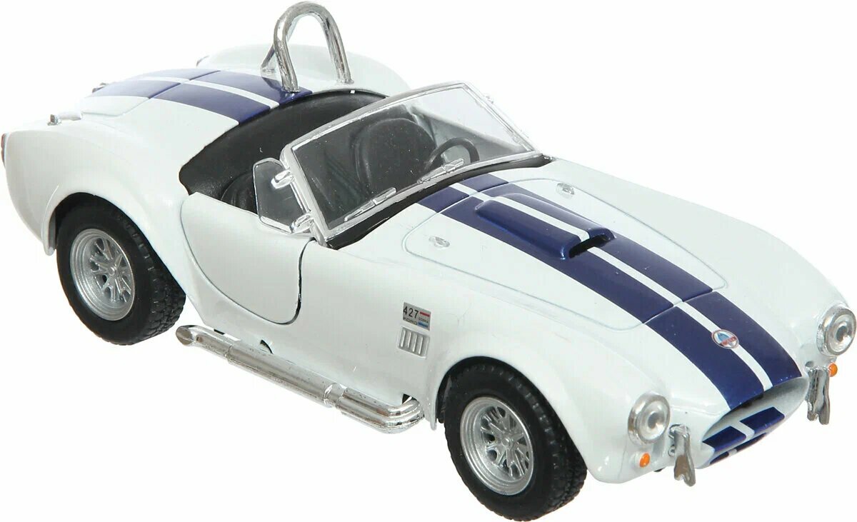 Машинка металлическая Kinsmart 1:32 1965 SHELBY COBRA 427 Белый