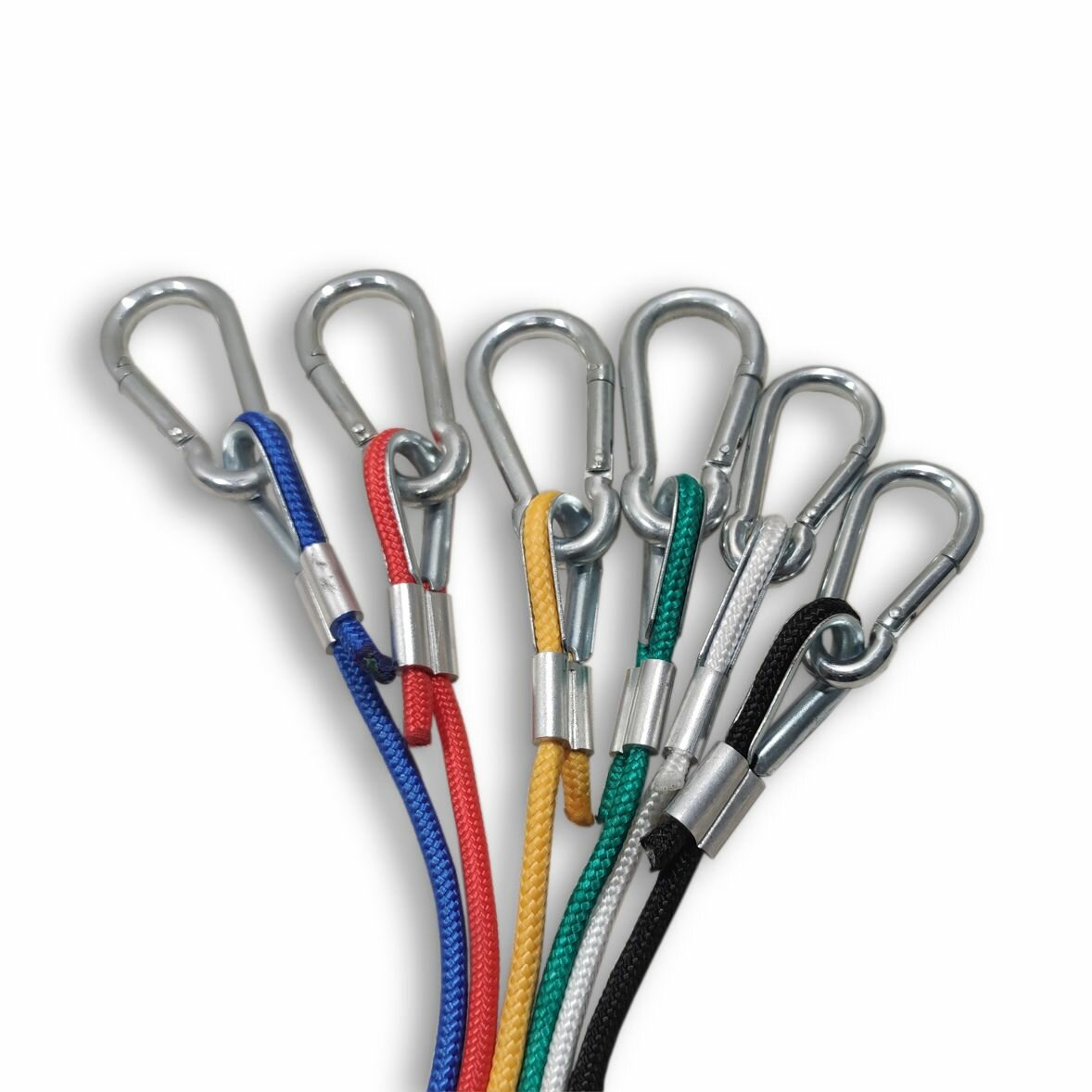 Комплект оттяжек с карабинами, 6 штук для монтажных работ и туризма