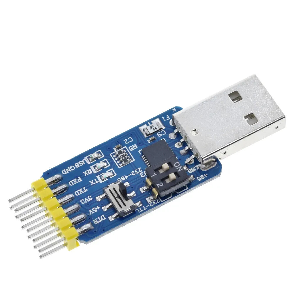USB-TTL (USB-UART) / RS-232 / RS-485, ISP программатор (CP2102), 6-in-1 (6 в 1), USB разъем, 12 pin, 1 шт. — фото 1