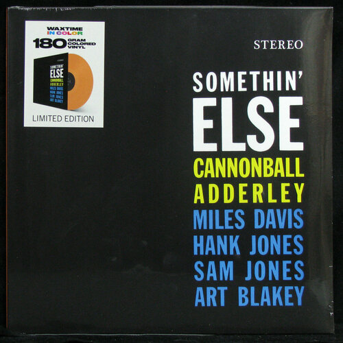 cannonball adderley in new york limited edition Виниловая пластинка WaxTime In Color Cannonball Adderley – Somethin' Else (orange vinyl)