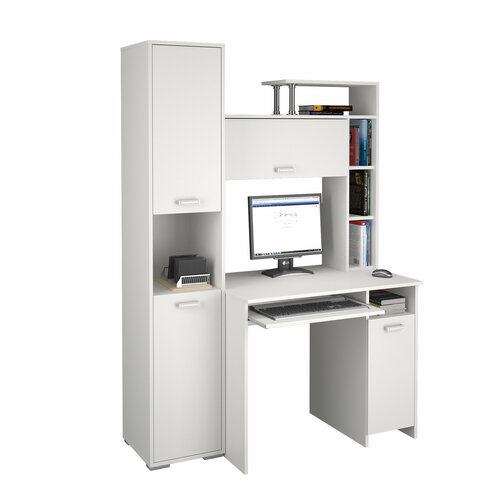 Стол компьютерный АНТУРАЖ-2 ШхВхГ 125х182х60 цвет белый 16400₽