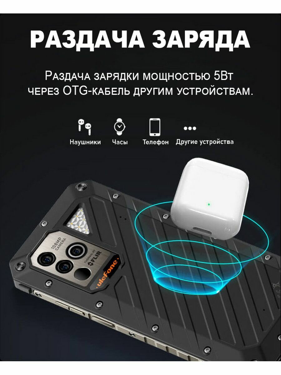 Смартфон Ulefone 6937748735298 Black - фото №5