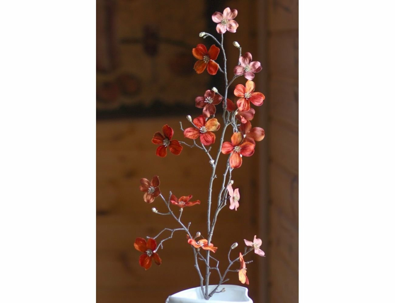 Декоративное украшение ветка сакуры красная, 86 см, EDG 684487-45-2