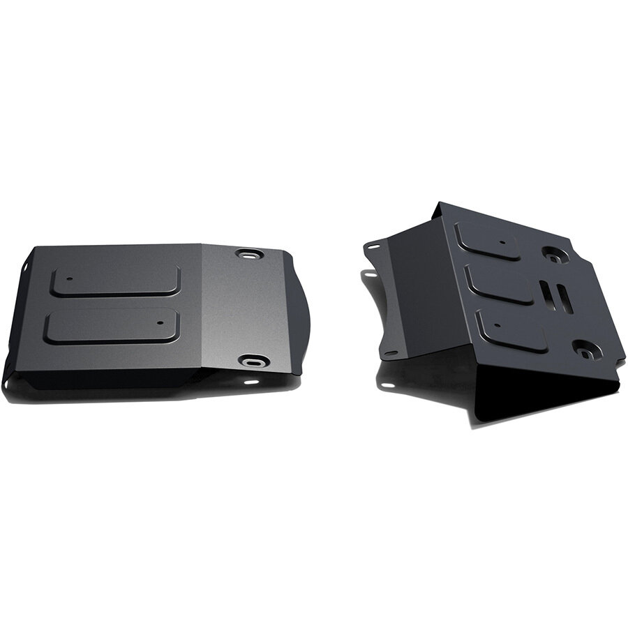 Защита картера, КПП и переднего редуктора Rival Chevrolet Niva 2002-2020/Lada Niva 2123 2020-2021/Niva Travel 2021-, сталь 3 мм, 2 части , K222.1022.1 — фото 14