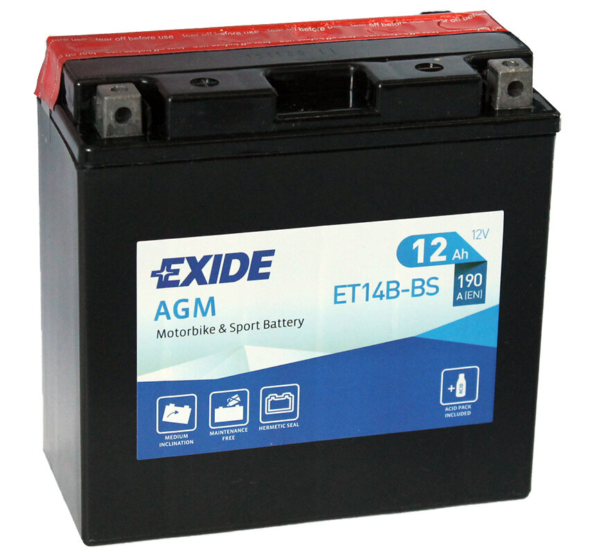 Аккумуляторная батарея Exide ET14B-BS