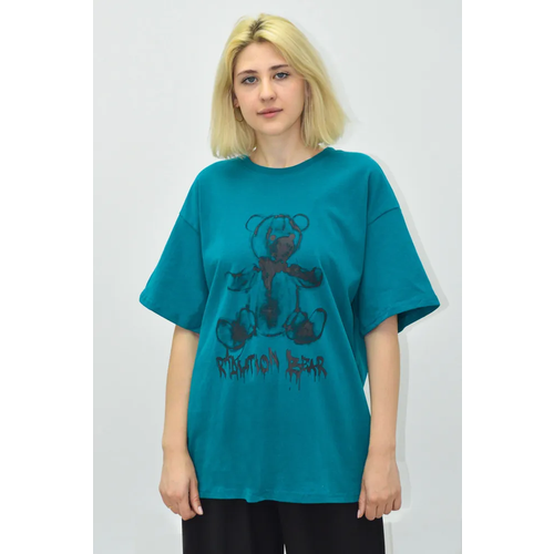 фото Футболка tango plus, размер 42/46, зеленый, бирюзовый