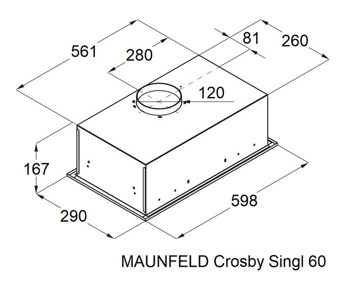 Вытяжка Maunfeld Crosby Singl 60 бежевый - фотография № 6