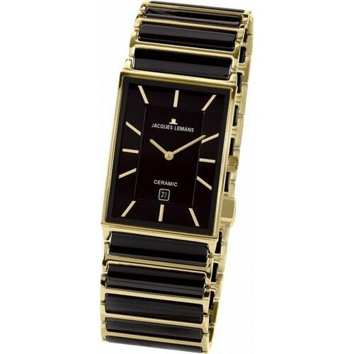фото Наручные часы jacques lemans, черный, золотой